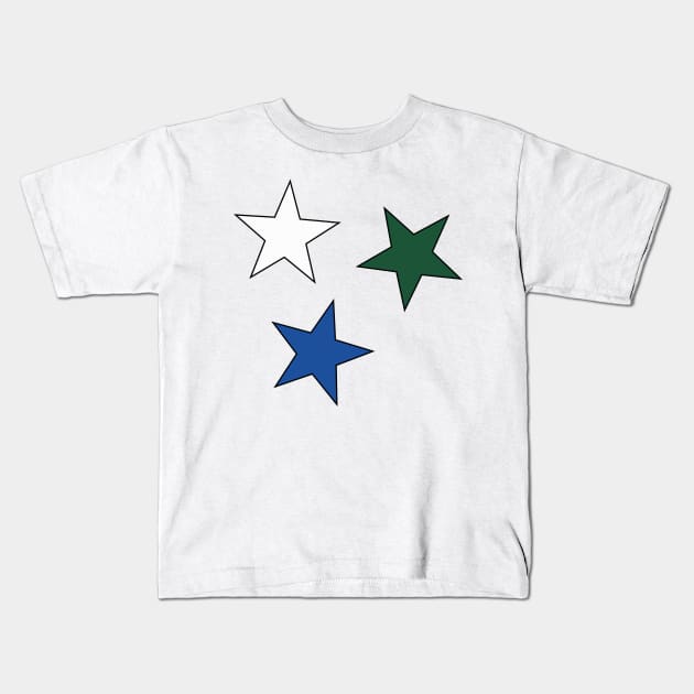 GCSU Star (3-Pack) Sticker Kids T-Shirt by AashviPatel